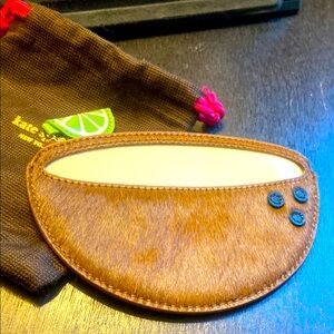 Kate Spade coconut coin purse, sadly it got scuffed from having it on display.
